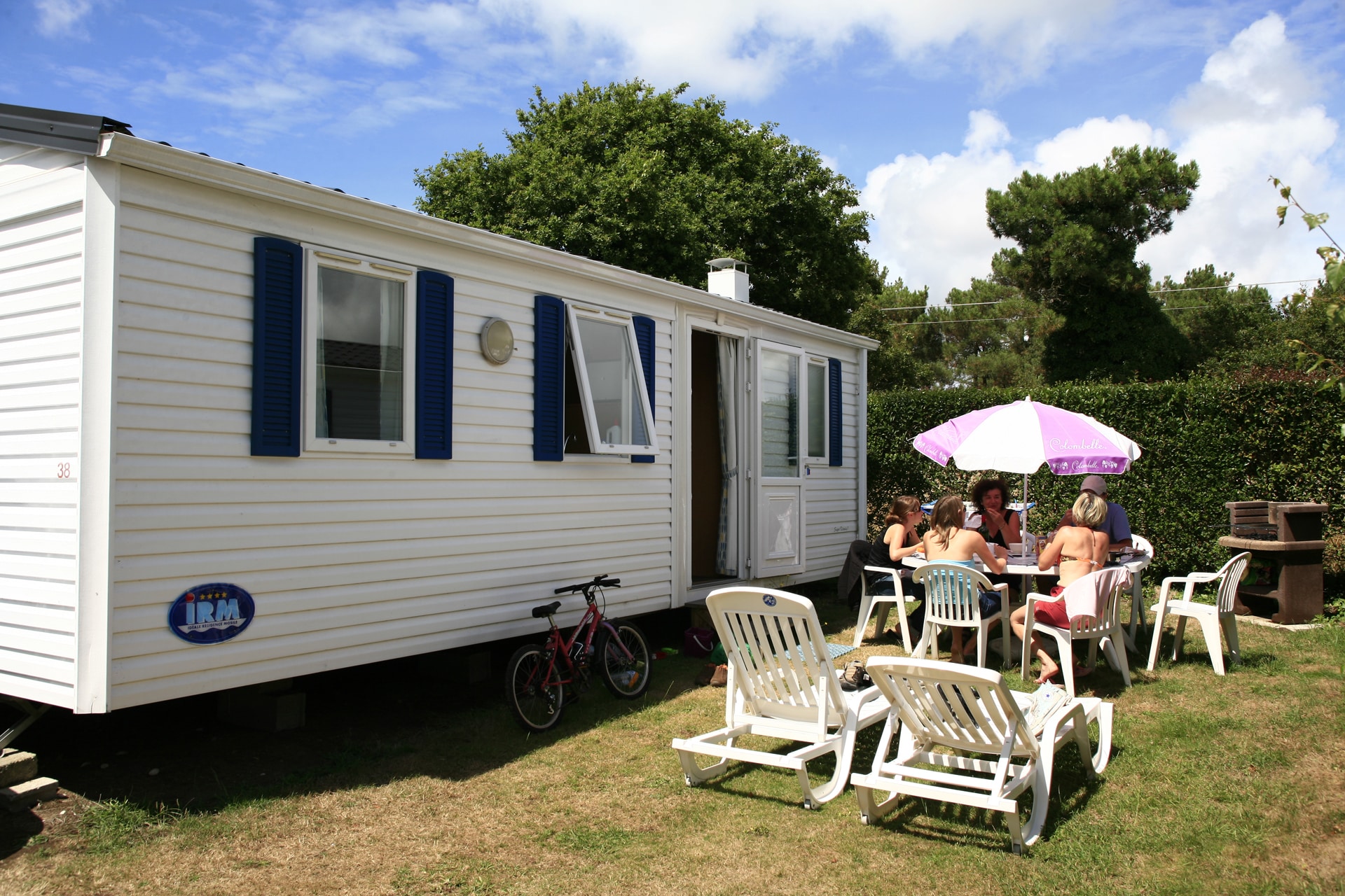 Mobile homes at the campsite