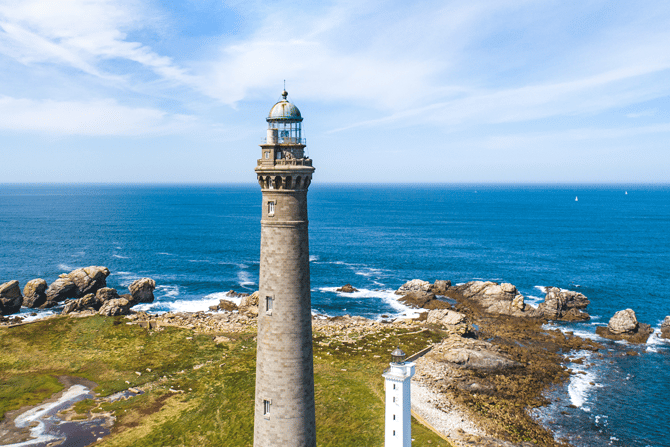 The lighthouses of Ile Vierge in Plouguerneau